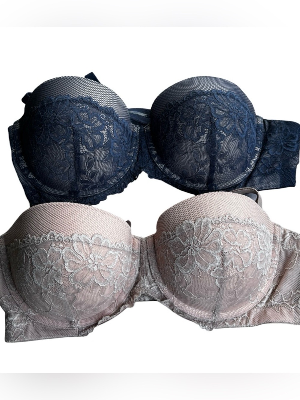 Maidenform Multiway Convertible Lace-Trim Push Up Bra  Size 38C 2Pack